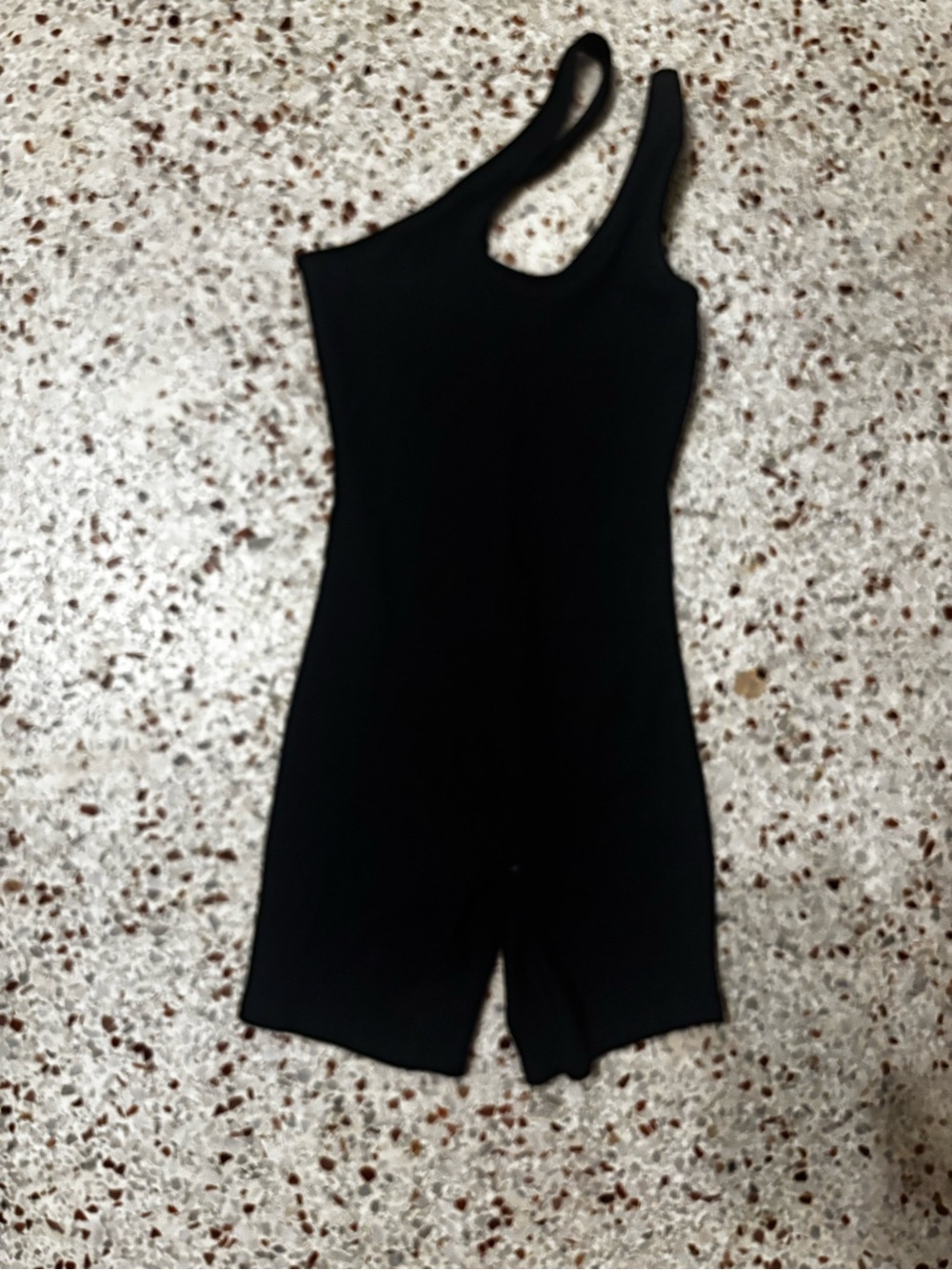 Bumpsuit asymmetrical halter top romper black maternity small